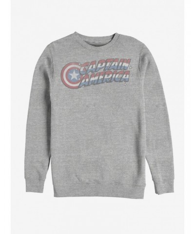 Marvel Captain America Vintage Logo Sweatshirt $12.99 Sweatshirts