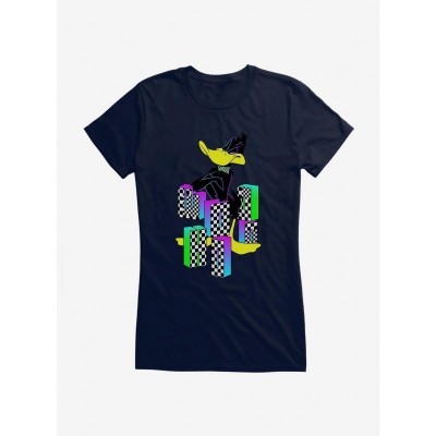 Looney Tunes Girls Junior T-Shirt with Daffy Duck Design