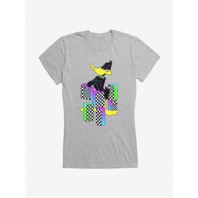 Looney Tunes Girls Junior T-Shirt with Daffy Duck Design