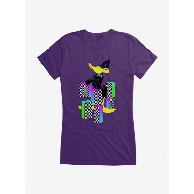 Looney Tunes Girls Junior T-Shirt with Daffy Duck Design