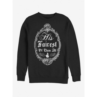 Disney Black Crewneck Sweatshirt for Men - Snow White Inspired