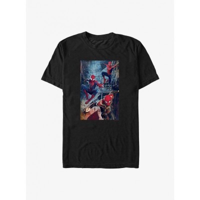 Marvel Big & Tall Spidey Attack Graphic T-Shirt - Black