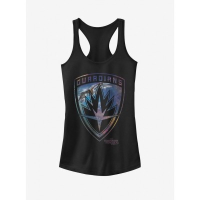 Marvel Guardians of the Galaxy Vol. 2 Milano Shield Black Tank Top for Girls