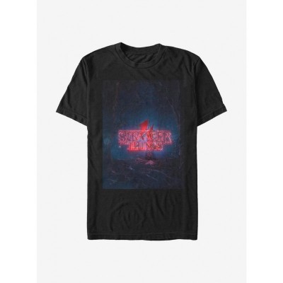 Extra Soft Stranger Things 4 Poster T-Shirt for Men - Black