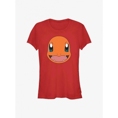 Pokemon Charizard Graphic Tee for Girls - Red