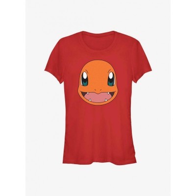 Pokemon Charizard Graphic Tee for Girls - Red