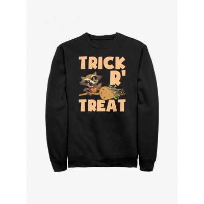 Marvel's Guardians of the Galaxy Witch Rocket & Groot Men's Black Sweatshirt
