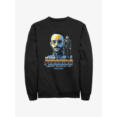 Star Wars Mandalorian Dr. Penn Pershing Cotton Sweatshirt - Black