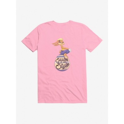 Looney Tunes Easter Style Men's T-Shirt - Lightweight Cotton for Lola Bunny Fans