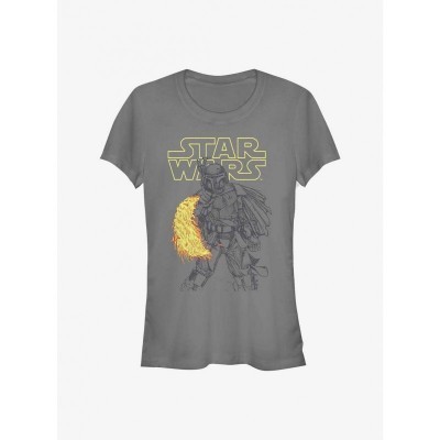 Star Wars Grey Heat Thrower Tee for Girls