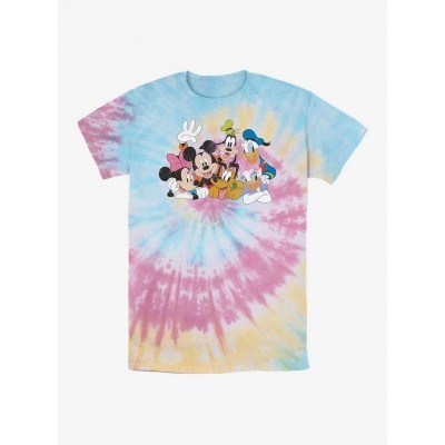 Disney Mickey Mouse Friends Tie Dye Lightweight T-Shirt - Unisex Multi