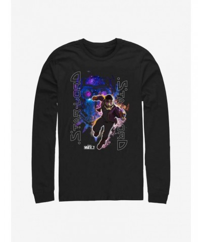Marvel What If...? Galaxy King Star-Lord Long-Sleeve T-Shirt $12.11 T-Shirts