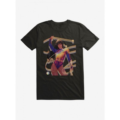 Wonder Woman Pride Lasso T-Shirt from DC Comics - Lightweight Men's Cotton