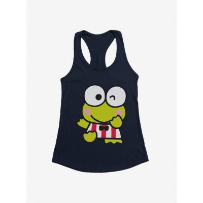 Keroppi Winking Cartoon Girls Tank Top