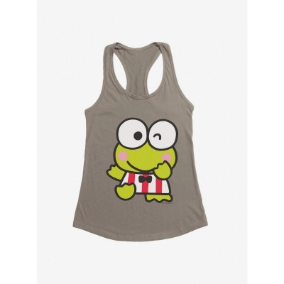 Keroppi Winking Cartoon Girls Tank Top