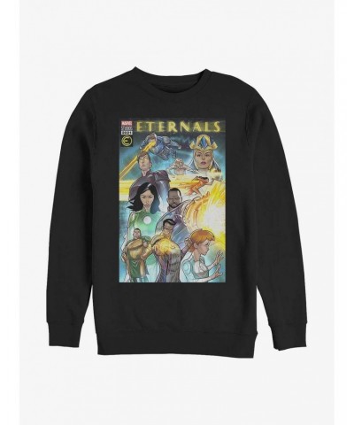 Marvel Eternals Group Comic Cover Crew Sweatshirt $11.51 Sweatshirts