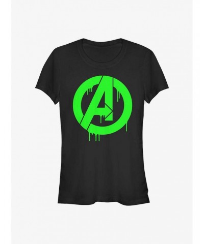 Marvel Avengers Oozing Avengers Girls T-Shirt $6.77 T-Shirts