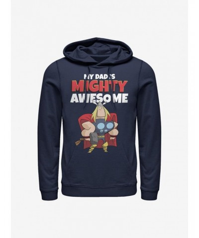Marvel Thor My Dad Is Mighty Awesome Hoodie $14.73 Hoodies