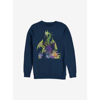 Disney Blue Dragon Themed Crewneck Sweatshirt for Men