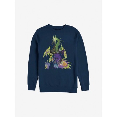 Disney Blue Dragon Themed Crewneck Sweatshirt for Men