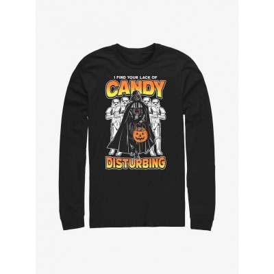 Star Wars Darth Vader Cotton Long-Sleeve T-Shirt for Men - Black
