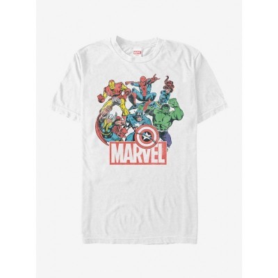 Marvel Heroes Modern T-Shirt - White Men's