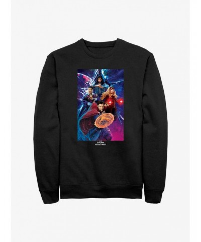 Marvel Doctor Strange In The Multiverse of Madness Group Shot Sweatshirt $12.69 Sweatshirts