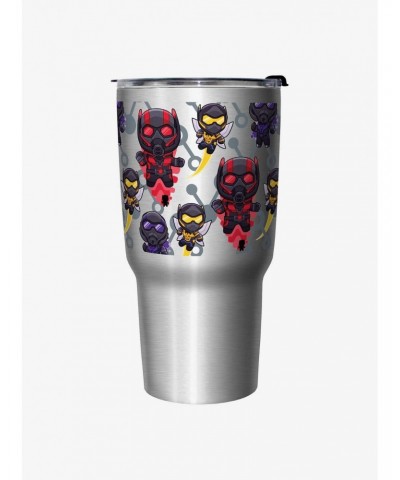 Marvel Ant-Man and the Wasp: Quantumania Chibi Heroes Ant-Man, The Wasp, and Cassie Travel Mug $8.61 Mugs