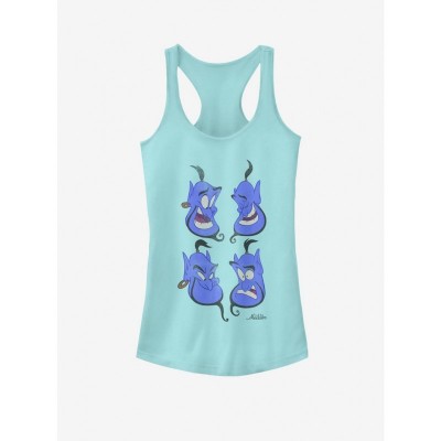 Disney Aladdin Magical Genie Face Girls Tank Top - Blue