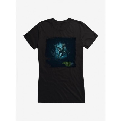 Jurassic World Haunted Velociraptor Jungle Tee for Girls