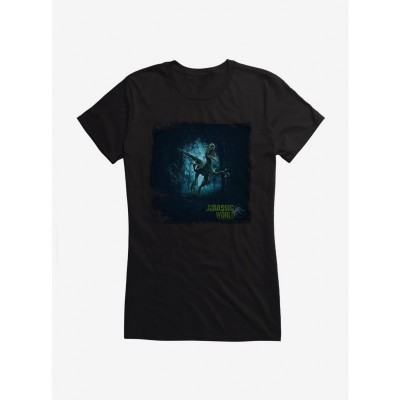 Jurassic World Haunted Velociraptor Jungle Tee for Girls
