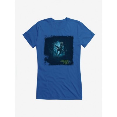 Jurassic World Haunted Velociraptor Jungle Tee for Girls