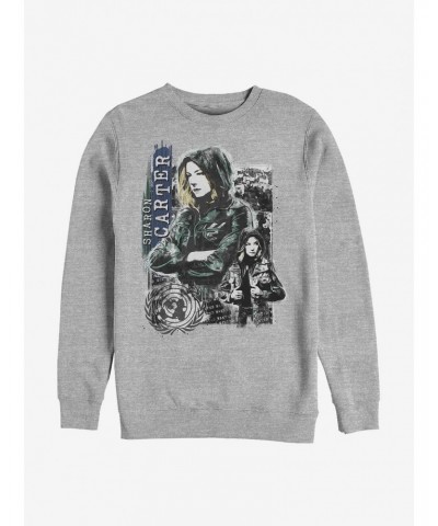 Marvel The Falcon And The Winter Soldier Sharon Carter Crew Sweatshirt $12.40 Sweatshirts