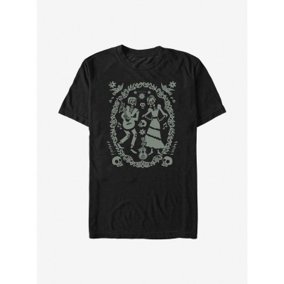 Disney Pixar Coco Inspired Cotton T-Shirt - Men's Black