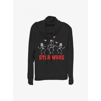 Star Wars Dark Side Lightweight Cowl Neck Top for Girls - Black