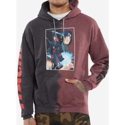 Naruto Shippuden Unisex Split-Dye Itachi Hoodie
