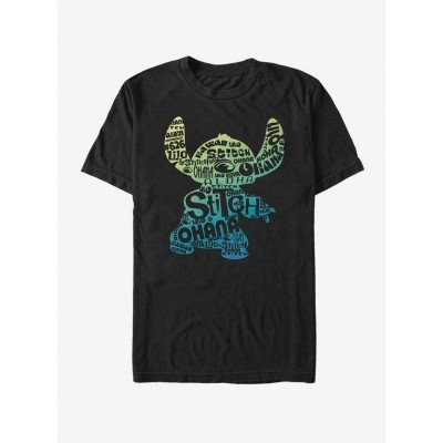 Disney Stitch Comfortable Fill T-Shirt - Men's Black