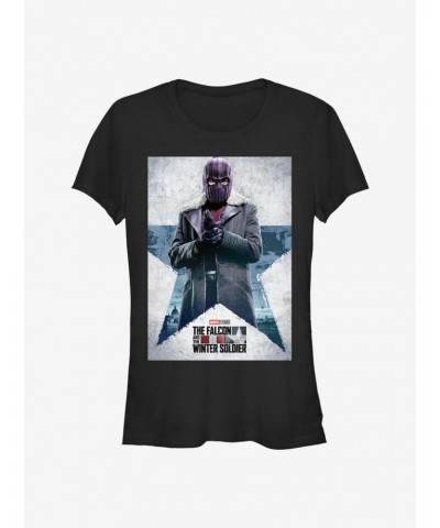 Marvel The Falcon And The Winter Soldier Zemo Poster Girls T-Shirt $8.96 T-Shirts
