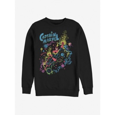 Avengers Captain Marvel Unisex Sweatshirt - Cosmic Black