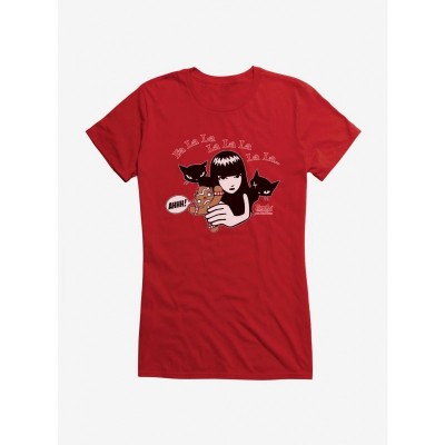 Emily The Strange Angry Angel Junior Girls Cotton T-Shirt