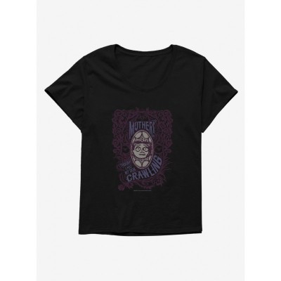 Addams Family Mom Graphic Tee for Plus Size Girls - Black