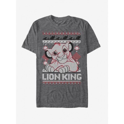 Disney Simba The Lion King Black Holiday T-Shirt for Men