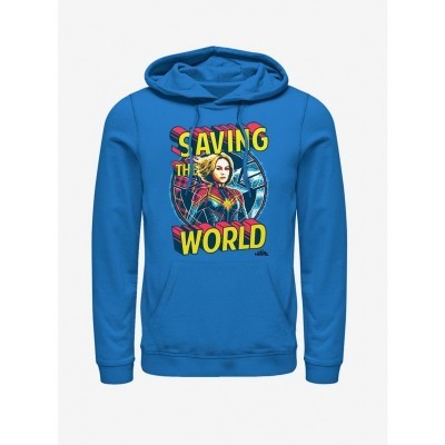 Marvel Captain Marvel Royal Blue Hero Hoodie for Men
