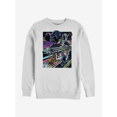 Star Wars Rebellion Inspired Men's Crew Neck Sweatshirt - White