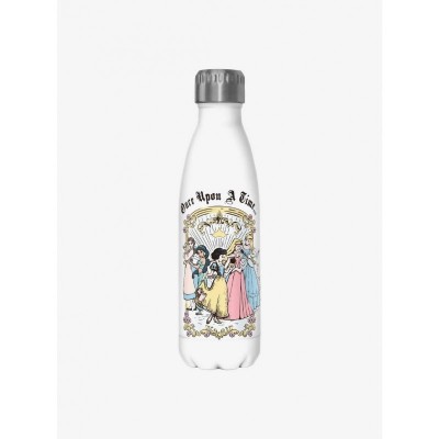 Disney Princess Water Bottle - White Stainless Steel for Girls
